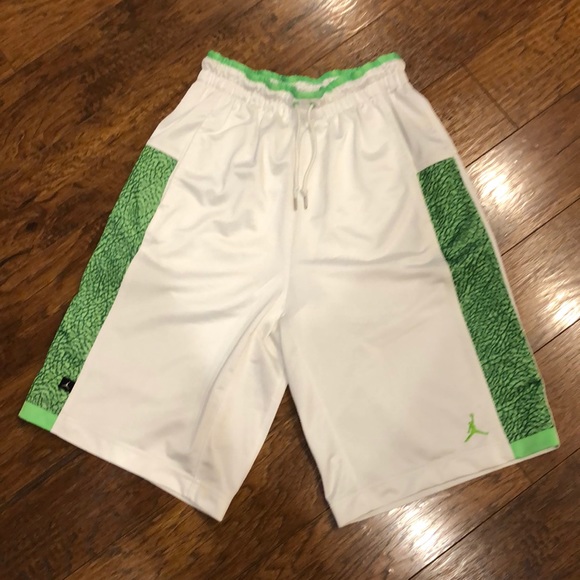 lime green jordan shorts